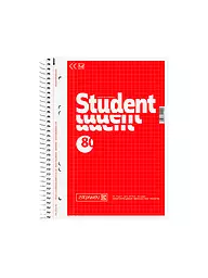 BRUNNEN VERLAG | Brunnen Collegeblock A5 cuadriculado 5mm, encuadernación en espiral, 80 hojas | Sin color