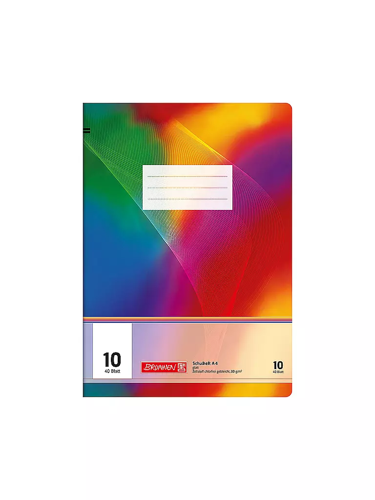 BRUNNEN VERLAG | Cuaderno A4 Liso 40 hojas | Sin color