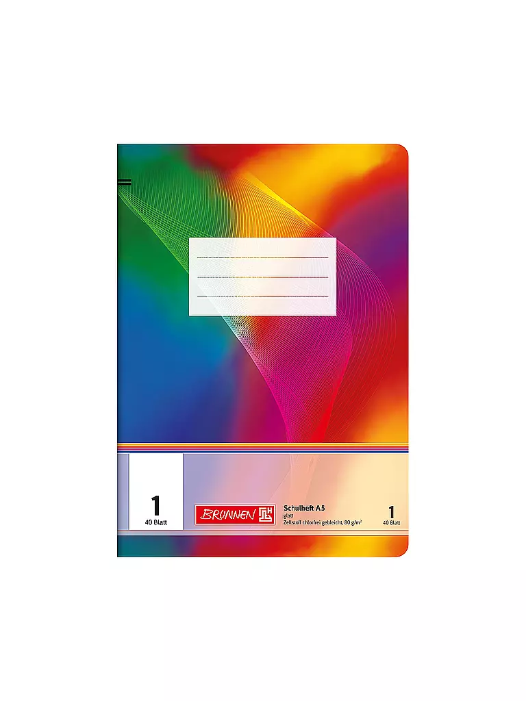 BRUNNEN VERLAG | Cuaderno A5 Liso 40 Hojas | Sin color