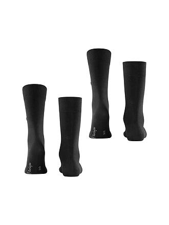 BURLINGTON | Calcetines de hombre EVERYDAY paquete de 2 40-46 negro