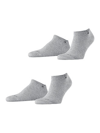 BURLINGTON | Calcetines invisibles para hombre EVERYDAY, paquete de 2, talla 40-46, gris claro