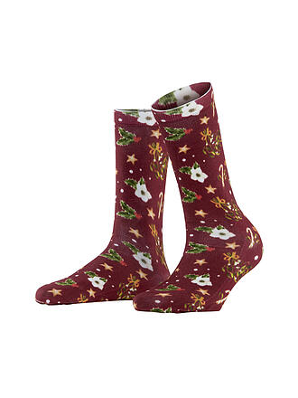BURLINGTON | Calcetines FANCY CHRISTMAS 36-41 wine
