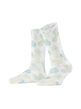 BURLINGTON | Calcetines de mujer GARDEN BLOOM 36-41 white