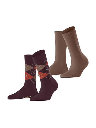 BURLINGTON | Calcetines de mujer EVERYDAY paquete de 2 36-41 marrón