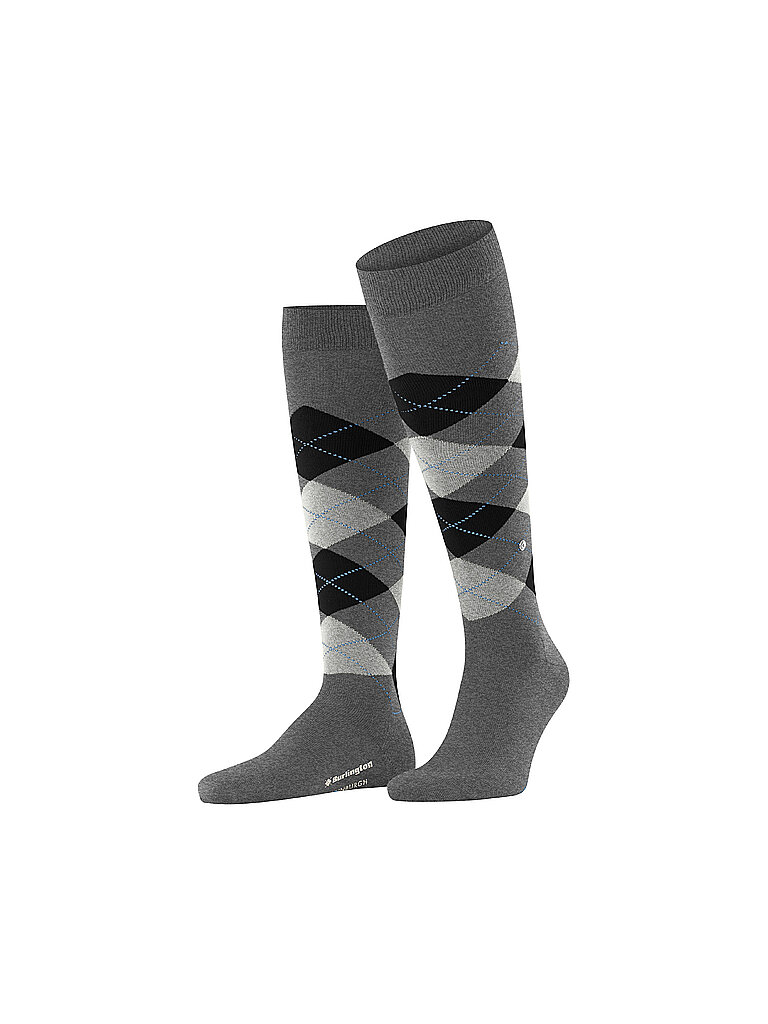 Calcetines hasta la rodilla para hombre EDINBURGH 40-46 asfalto mel gris