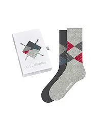 BURLINGTON | Herren Socken Geschenkebox 2er Pkg 40-46 sortiment | Gris
