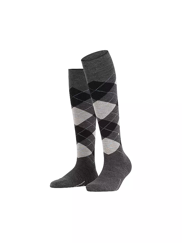 BURLINGTON | Calcetines altos de mujer MARYLEBONE 36-41 | Gris