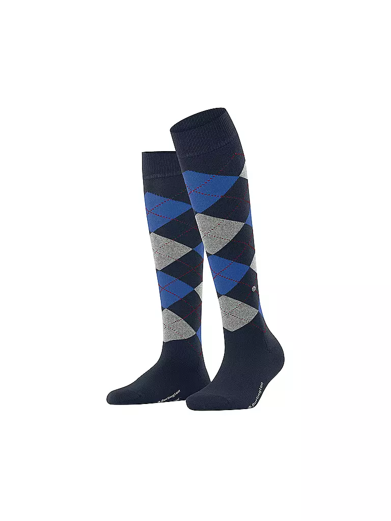BURLINGTON | Calcetines altos de mujer MARYLEBONE 36-41 | Azul oscuro