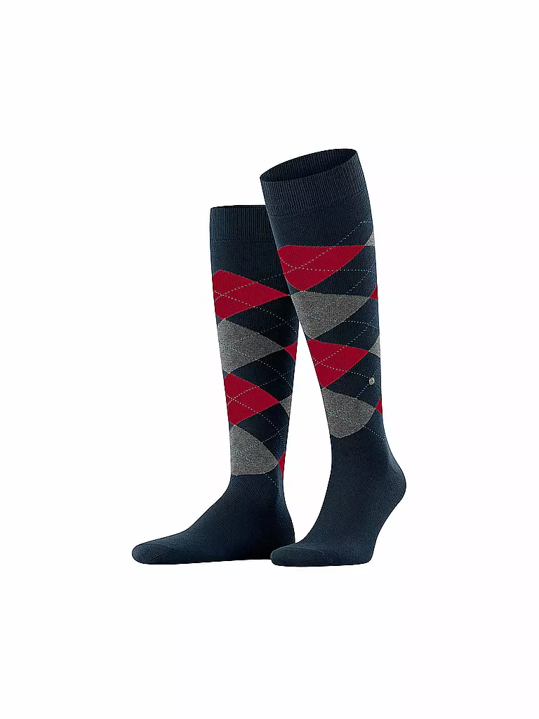 BURLINGTON | Calcetines altos KING para hombre | Azul oscuro