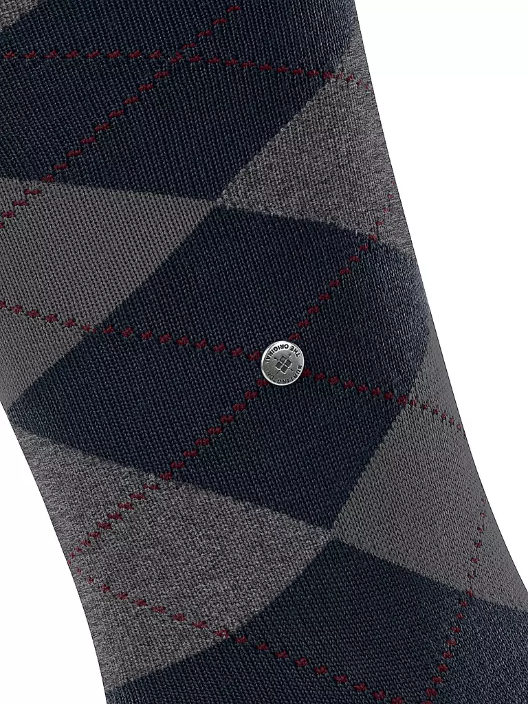 BURLINGTON | Calcetines altos para hombre EDINBURGH 40-46 marino | 