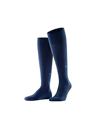 BURLINGTON | Calcetines hasta la rodilla LEEDS 40-46 negros para hombre | Azul oscuro