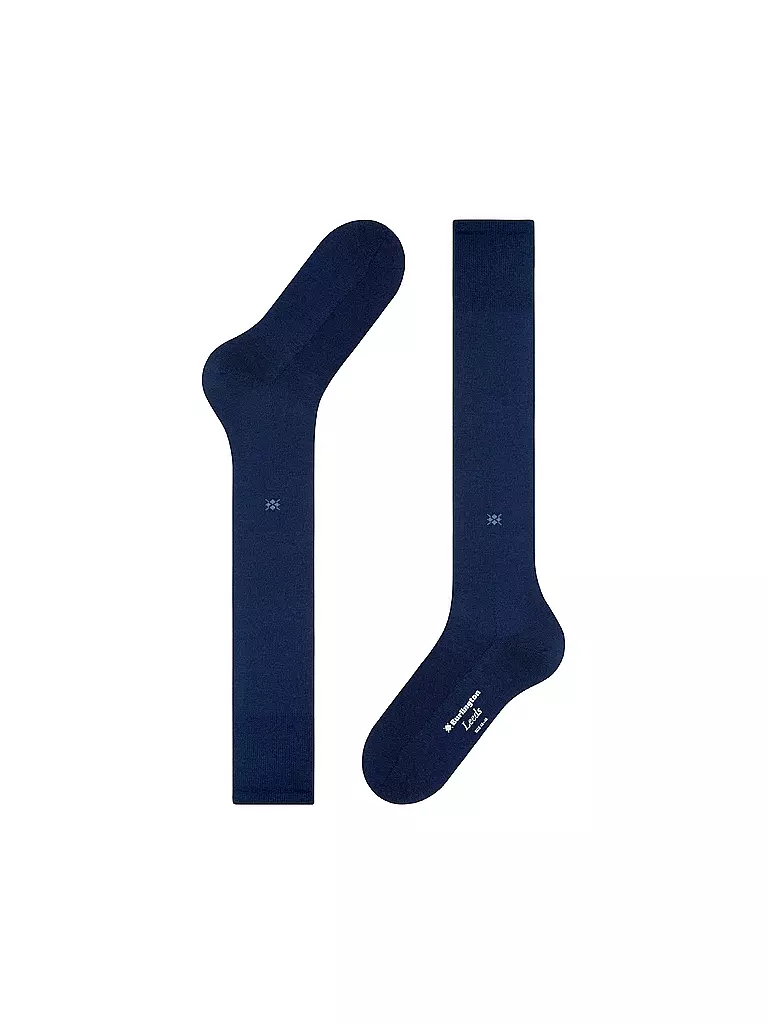 BURLINGTON | Calcetines altos para hombre LEEDS 40-46 marino | 