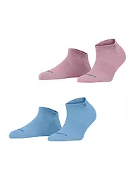BURLINGTON | Damen Sneaker-Socken 2er Pkg. EVERYDAY 36-41 orchid smoke | Azul