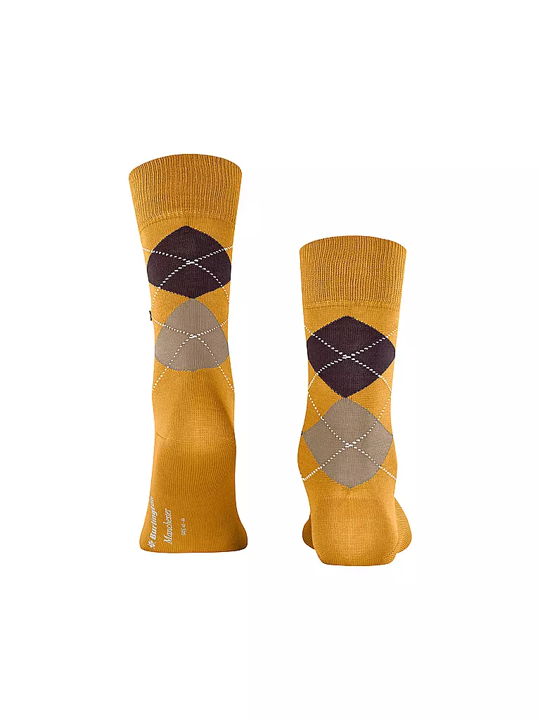 BURLINGTON | Calcetines de hombre 40-46 MANCHESTER amarillo yema | Amarillo