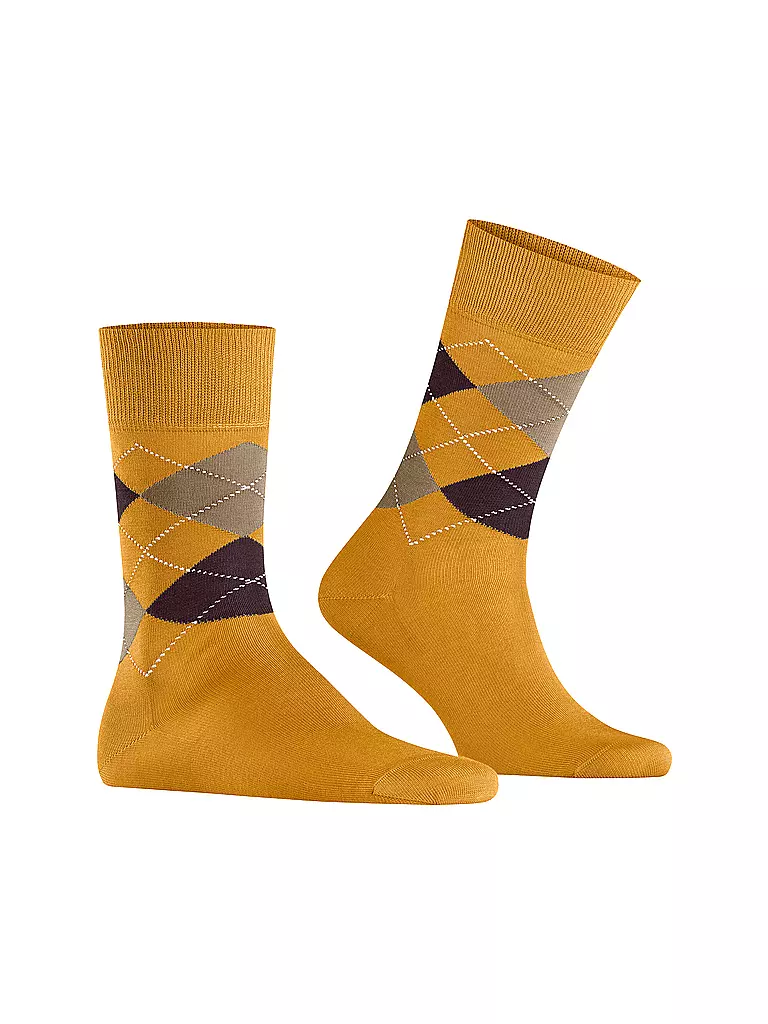 BURLINGTON | Calcetines de hombre 40-46 MANCHESTER amarillo yema | Amarillo
