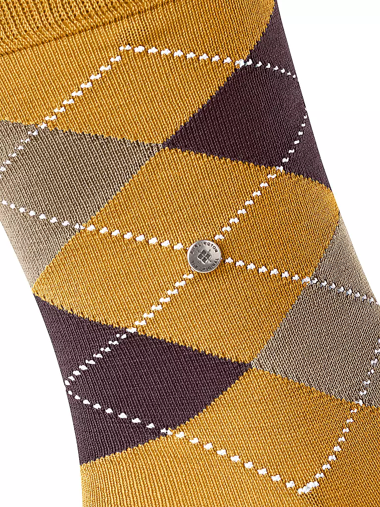 BURLINGTON | Calcetines de hombre 40-46 MANCHESTER amarillo yema | Amarillo