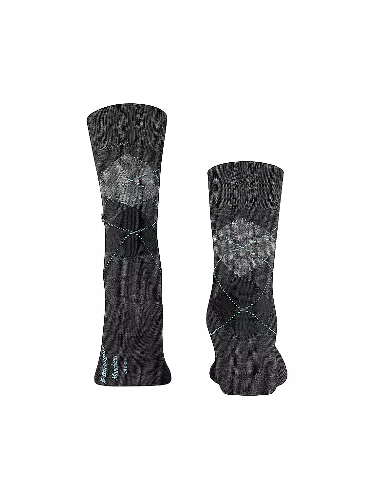 BURLINGTON | Calcetines de hombre 40-46 MANCHESTER antracita melange | Gris