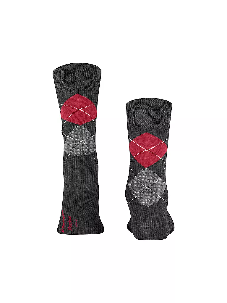 BURLINGTON | Calcetines de hombre 40-46 MANCHESTER antracita melange | Gris