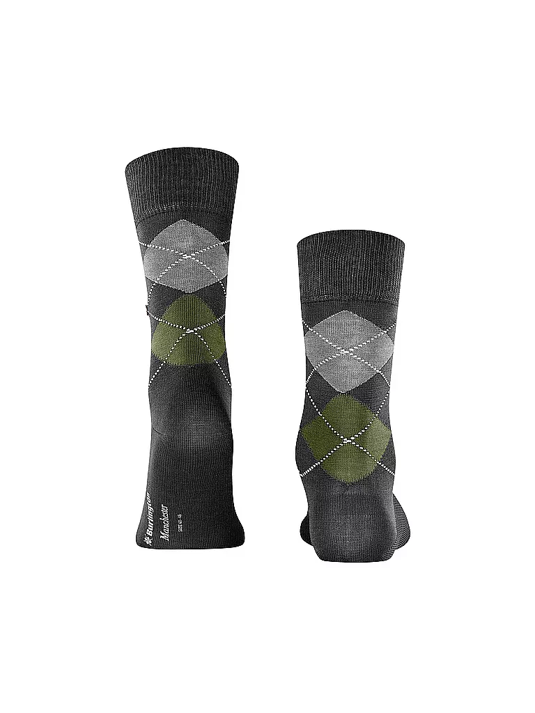 BURLINGTON | Calcetines de hombre 40-46 MANCHESTER antracita melange | Gris
