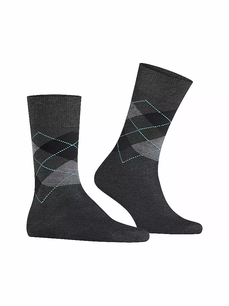 BURLINGTON | Calcetines de hombre 40-46 MANCHESTER antracita melange | Gris