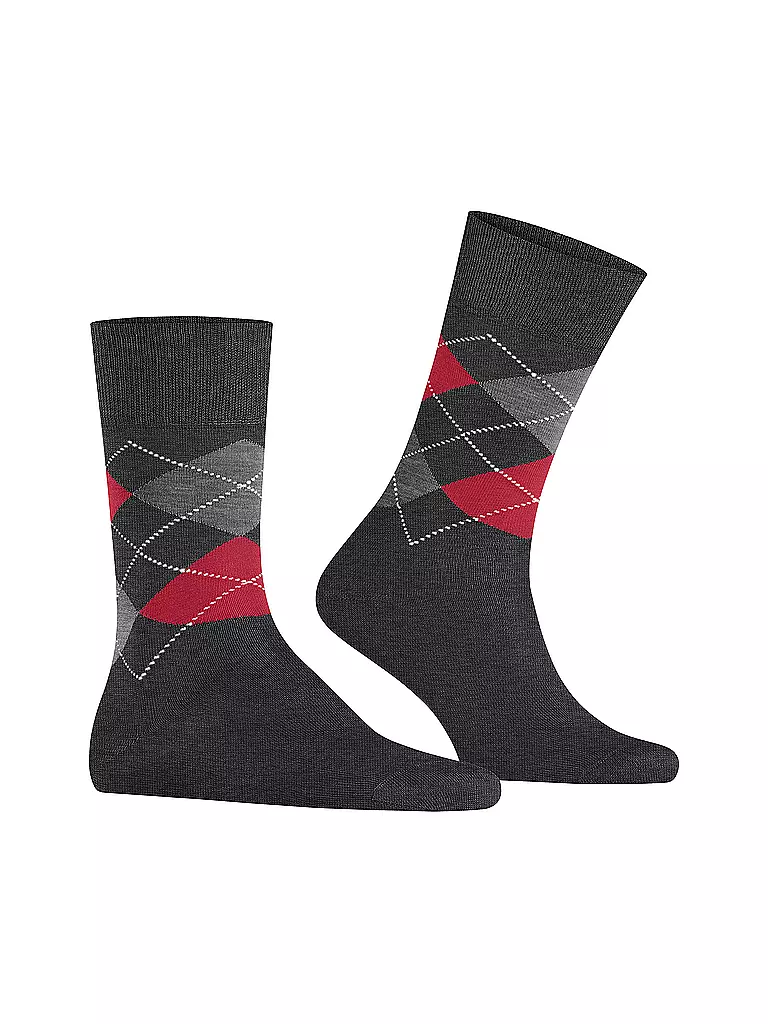 BURLINGTON | Calcetines de hombre 40-46 MANCHESTER antracita melange | Gris