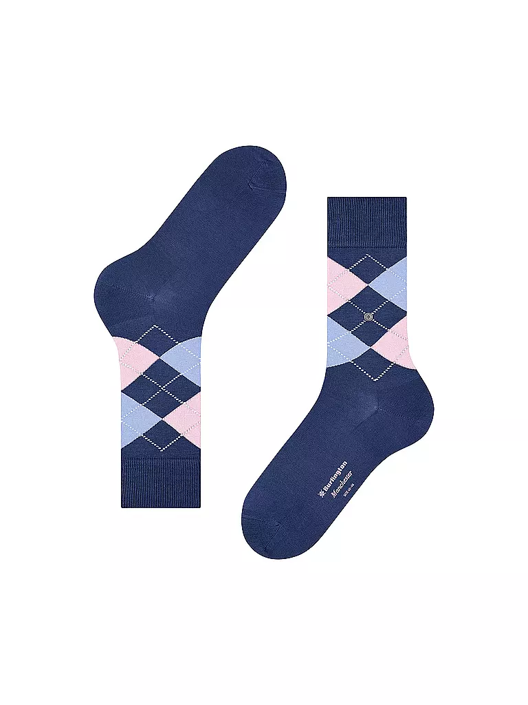 BURLINGTON | Calcetines de hombre 40-46 MANCHESTER azul noche | Azul