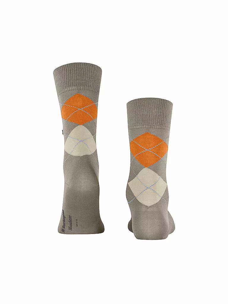 BURLINGTON | Calcetines de hombre 40-46 MANCHESTER coñac | Gris