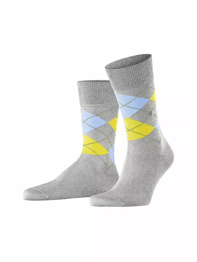 BURLINGTON | Calcetines de hombre 40-46 MANCHESTER gris claro jaspeado | Gris claro