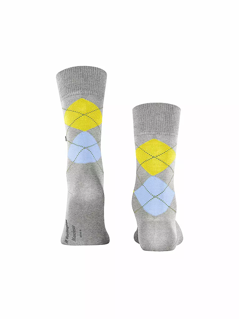 BURLINGTON | Calcetines de hombre 40-46 MANCHESTER gris claro jaspeado | 