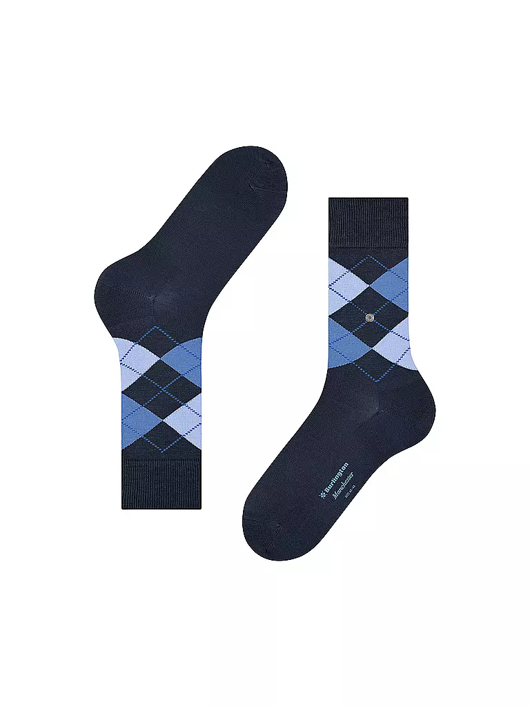 BURLINGTON | Calcetines de hombre 40-46 MANCHESTER marino | Azul oscuro