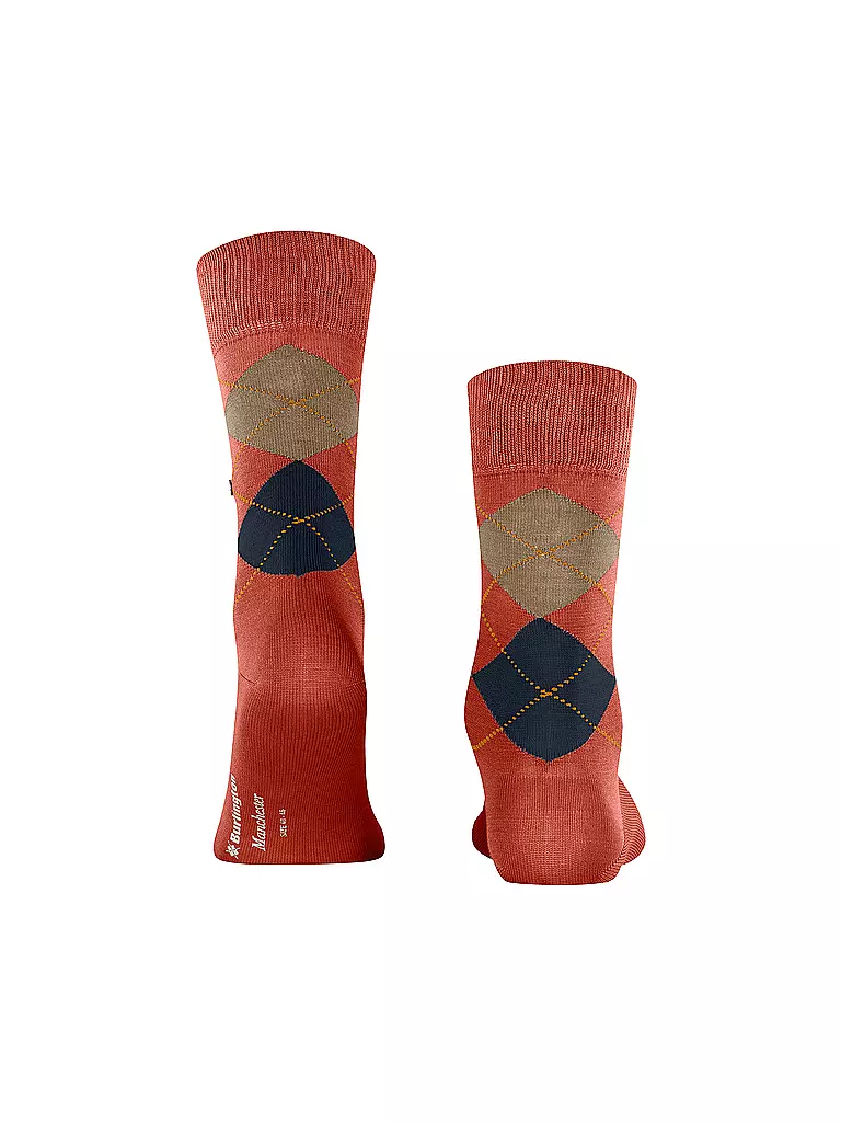 BURLINGTON | Calcetines de hombre 40-46 MANCHESTER naranja | Naranja