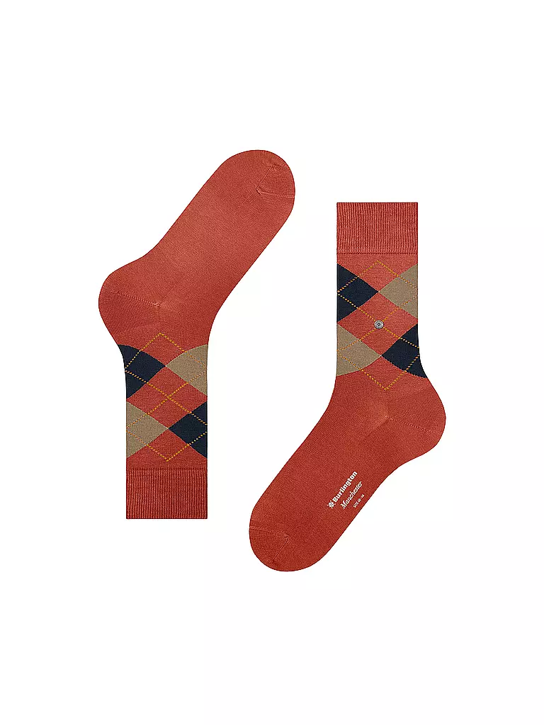 BURLINGTON | Calcetines de hombre 40-46 MANCHESTER naranja | Naranja
