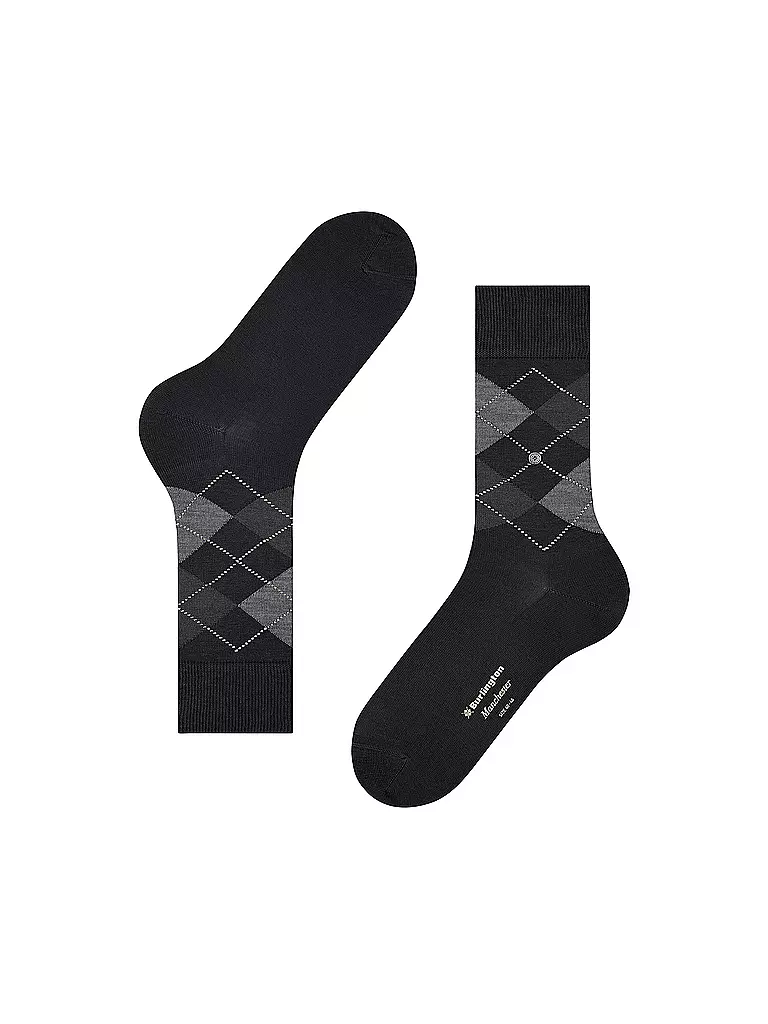 BURLINGTON | Calcetines de hombre 40-46 MANCHESTER negro | Negro