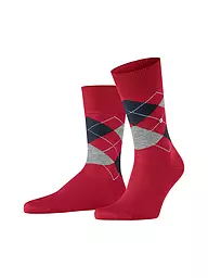 BURLINGTON | Calcetines de hombre 40-46 MANCHESTER marino | Rojo