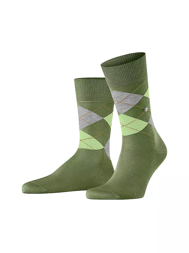 BURLINGTON | Calcetines de hombre 40-46 MANCHESTER shamrock | Oliva