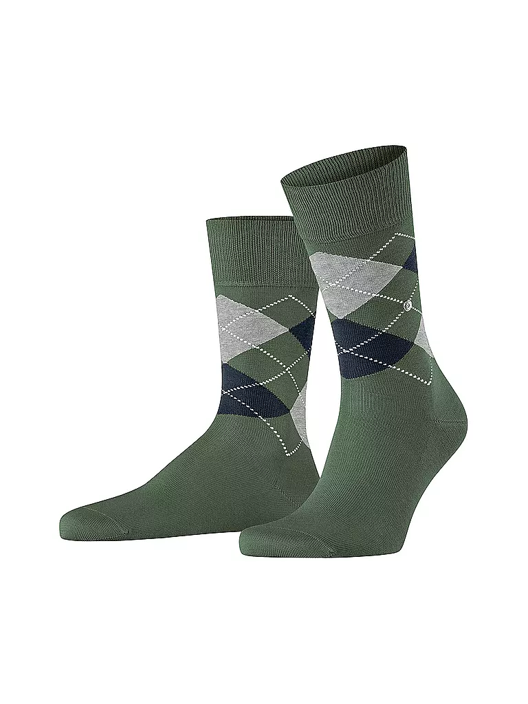 BURLINGTON | Calcetines de hombre 40-46 MANCHESTER verde montaña | Oliva