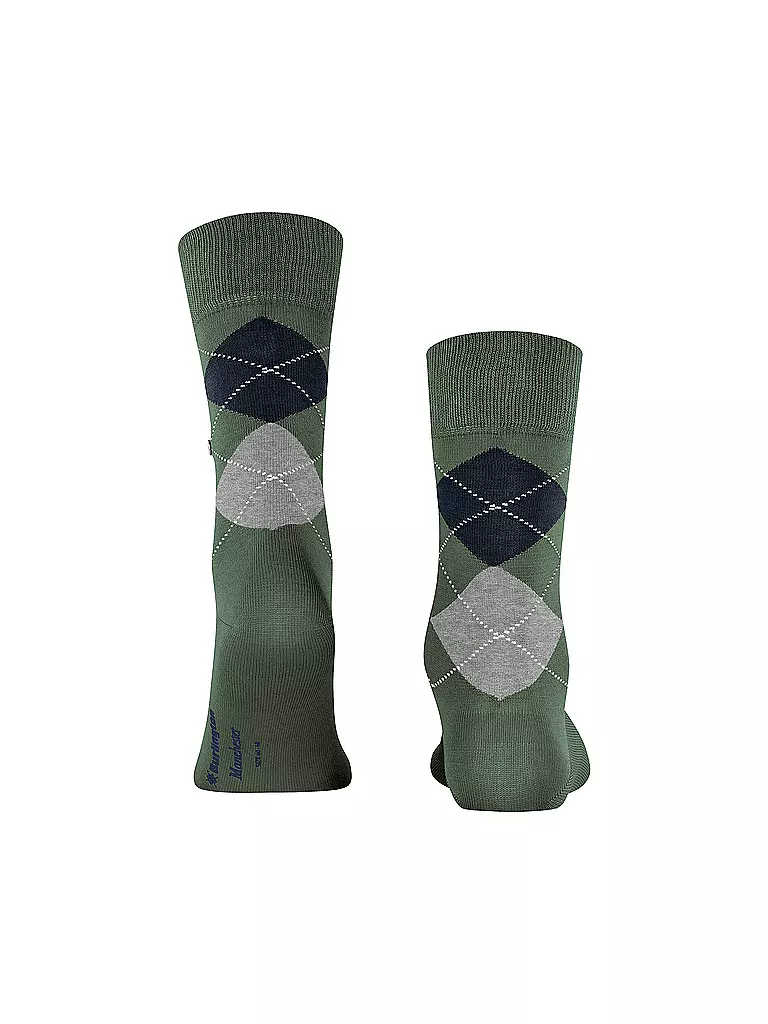 BURLINGTON | Calcetines de hombre 40-46 MANCHESTER verde montaña | 