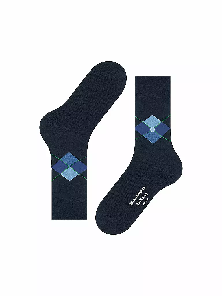 BURLINGTON | Calcetines de hombre 40-46 MULTI KING marino | Azul oscuro