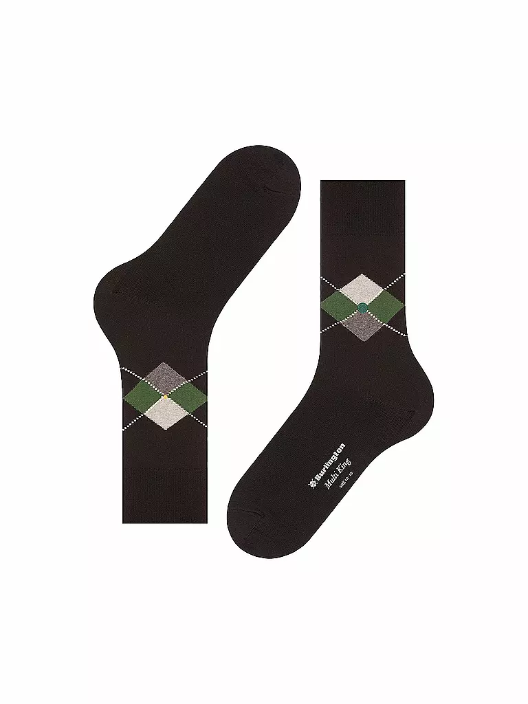 BURLINGTON | Calcetines de hombre 40-46 MULTI KING negro | 