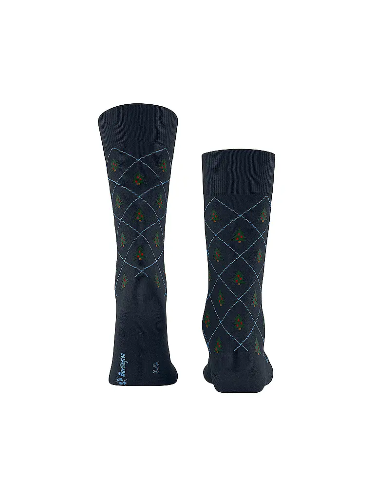 BURLINGTON | Calcetines de hombre CHRISTMAS TREE 40-46 marino | Azul oscuro