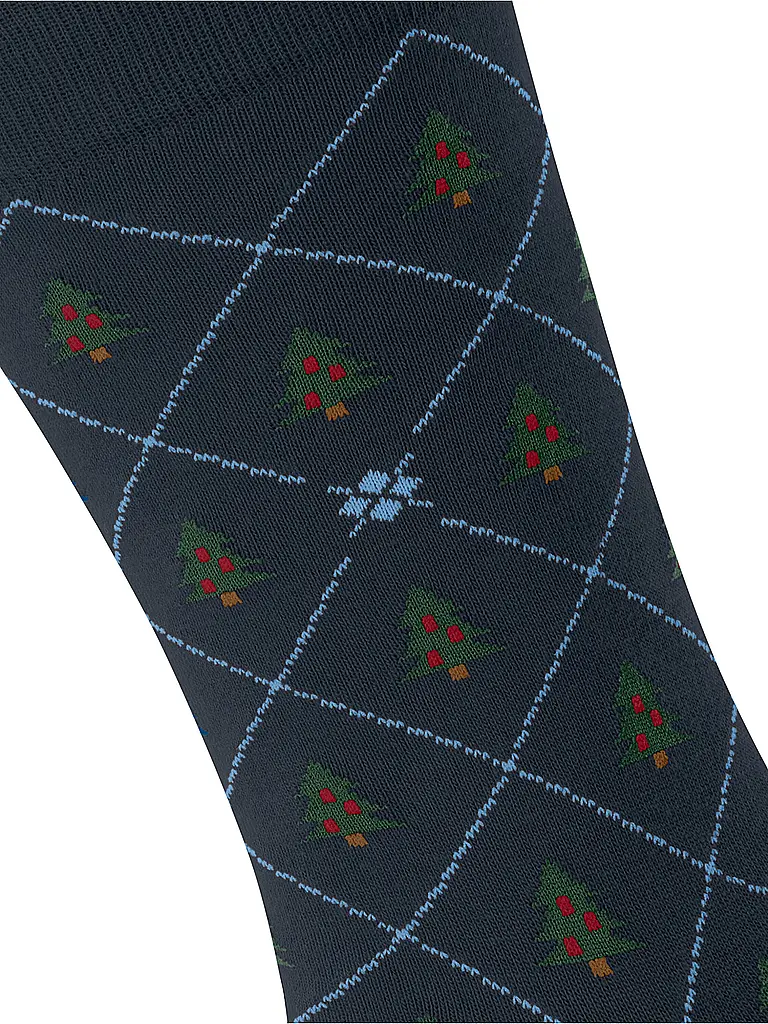 BURLINGTON | Calcetines de hombre CHRISTMAS TREE 40-46 marino | Azul oscuro