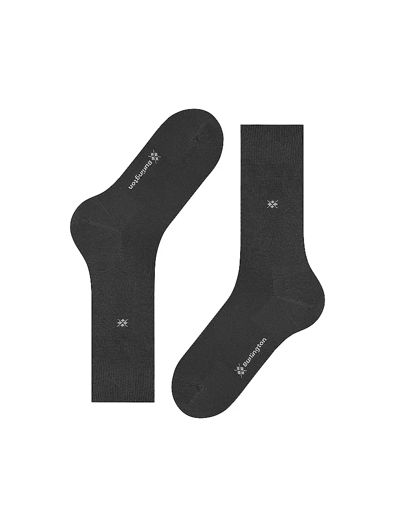 BURLINGTON | Calcetines de hombre DUBLIN SO 40-46 antracita mel. | Gris