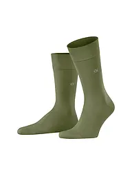 BURLINGTON | Calcetines de hombre DUBLIN SO 40-46 antracita mel. | Verde claro