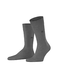 BURLINGTON | Calcetines de hombre DUBLIN SO 40-46 antracita mel. | Gris claro