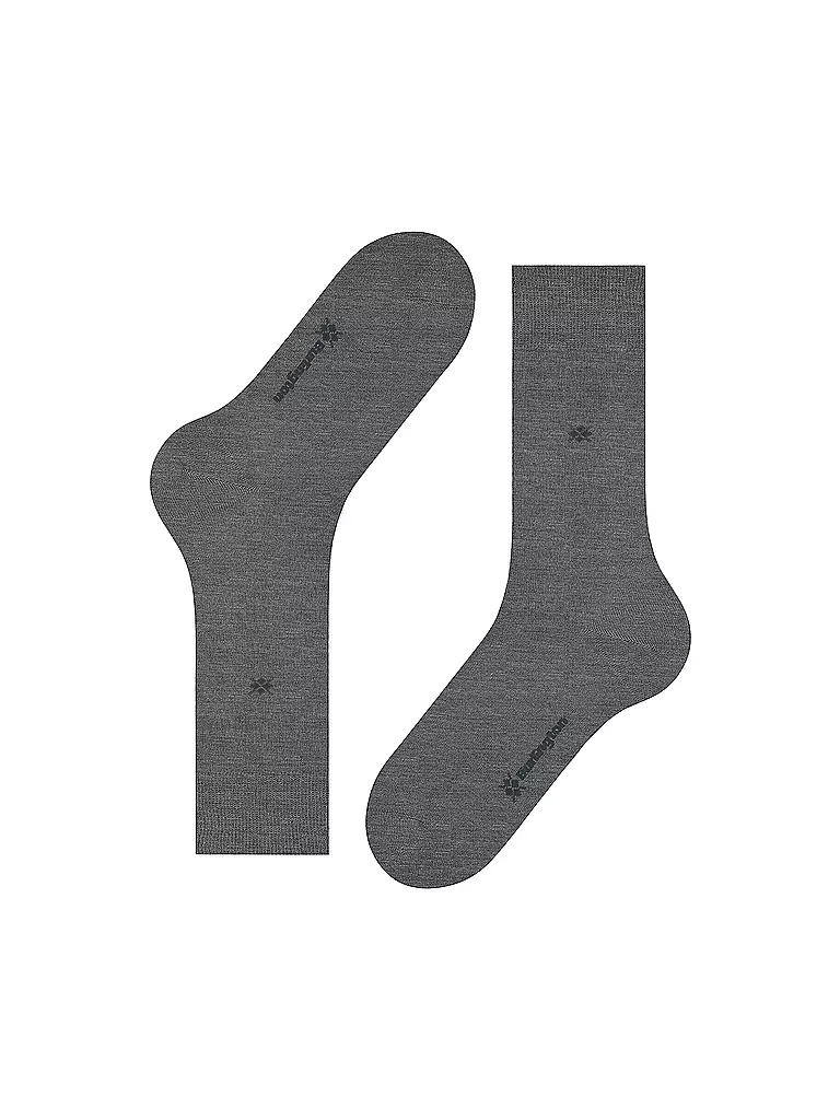 BURLINGTON | Calcetines de hombre DUBLIN SO 40-46 steel mel. | Gris claro