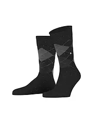 BURLINGTON | Calcetines de hombre DUNDEE 40-46 anthra mel | Negro