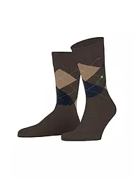 BURLINGTON | Calcetines de hombre DUNDEE 40-46 anthra mel | Marrón