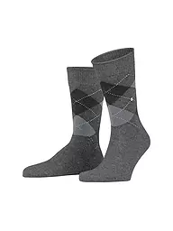BURLINGTON | Calcetines de hombre DUNDEE 40-46 anthra mel | Gris