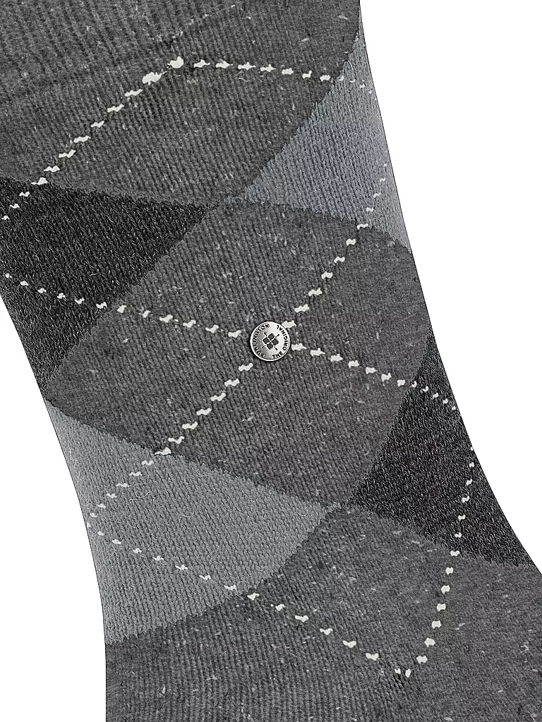 BURLINGTON | Calcetines de hombre DUNDEE 40-46 carbon mel | Gris