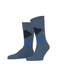 BURLINGTON | Calcetines de hombre DUNDEE 40-46 anthra mel | Azul